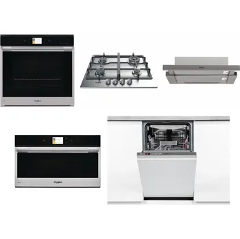 Set domácích spotřebičů WHIRLPOOL W9 OP2 4S2 H + WHIRLPOOL TKRL 661 IX EU + WHIRLPOOL AKR 5390/1 IX + WHIRLPOOL W9 MD260 IXL + WHIRLPOOL WSIO 3O34 PFE X