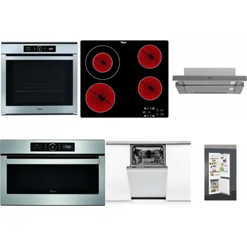 Set domácích spotřebičů WHIRLPOOL ABSOLUTE AKZM 8480 IX + WHIRLPOOL AKT 8130/NE + WHIRLPOOL AKR 749/1 IX + WHIRLPOOL ABSOLUTE AMW 730 IX + WHIRLPOOL WSIO 3O34 PFE X + WHIRLPOOL ART 66112