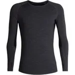 ICEBREAKER M 200 Zone LS Crewe black L; Černá triko + DÁREK DLE VÝBĚRU!