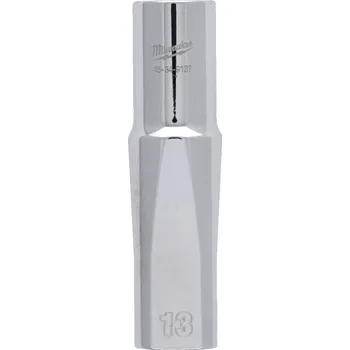 Ruční nářadí MILWAUKEE 1/2" Chromovaný prodloužený nástrčný klíč metrický 13 mm