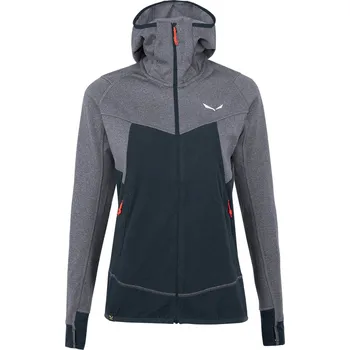 Dámská mikina Salewa Puez Hybrid PL FZ HDY W navy blazer melange - XS