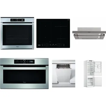 Set domácích spotřebičů WHIRLPOOL ABSOLUTE AKZM 8480 IX + WHIRLPOOL WL B8160 NE + WHIRLPOOL AKR 5390/1 IX + WHIRLPOOL ABSOLUTE AMW 730 IX + WHIRLPOOL WSIC 3M27 C + WHIRLPOOL WHC18 T311