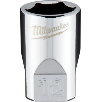 Gola hlavice MILWAUKEE Průmyslová hlavice 1/4" metrická, 12 mm