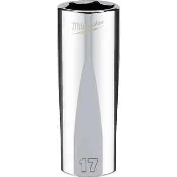 Gola hlavice MILWAUKEE Průmyslová hlavice 3/8" metrická, 17 mm, prodloužená