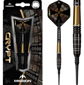 Šipky Mission Crypt 90% M1 Black/Gold 20g soft