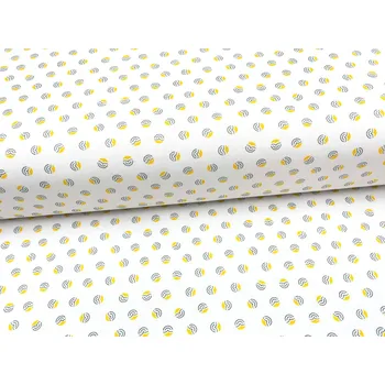 Mirtex Plátno DOMESTIK 145/A1052 Fontána Grey 33 Andílky do zdravotnictví šíře 150cm Zbytková metráž