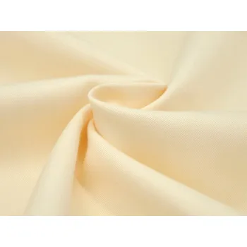 Mirtex Látka SATEEN 150/216 Žlutá Cream hladký šíře 285cm Zbytková metráž