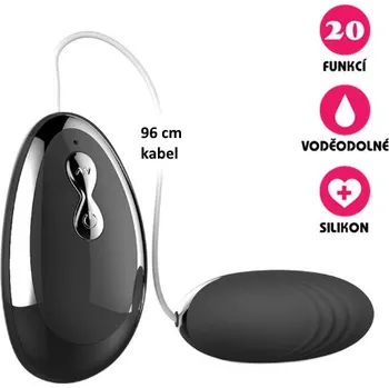 VšeNaSex.cz Vibrační vajíčko Silicone Egg černé