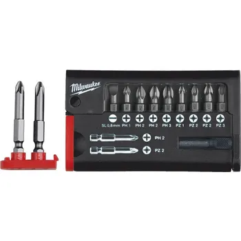 Příslušenství k nářadí MILWAUKEE kompaktní sady šroubovacích bitů COMPACT SET SL / PH / PZ, 12ks
