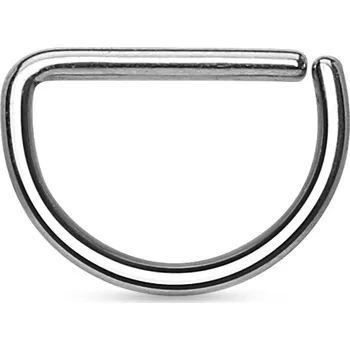 Piercing Atreya Ocelový kroužek s rovnou částí - rozevírací Velikost: 1,2 mm x 10 mm