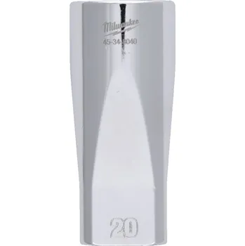 Ruční nářadí MILWAUKEE 3/8" Chromovaný prodloužený nástrčný klíč metrický 20 mm