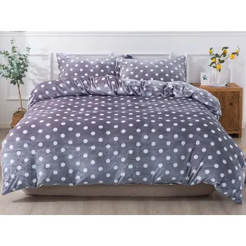 Povlečení XPOSE Miriam šedé 200 x 220, 2x 70 x 90 cm zipový uzávěr