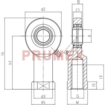 Durbal DSIL 60 ES-2RS Basic Line, kloubová hlavice