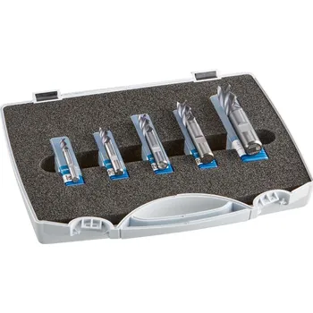 Fréza Schaftfräser-Set BASICMILL VHM AlTiN Typ UNI Schaft HB Z4 6/8/10/12mm HAIMER