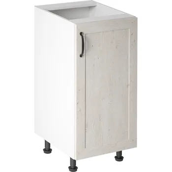 Kuchyňská skříňka Tempo Kondela Spodní skříňka, bílá/sosna skandinávská, pravá, ROYAL D40