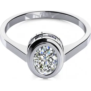 Prsten Couple, Zásnubní prsten Raquel, bílé zlato a zirkon, vel.: 57, ø18,1 mm, 6860307-0-57-1