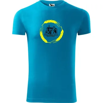 Still Plays Traktors - Viper FIT - Pánské zůžené tričko - 3XL ( Světlý tyrkys )