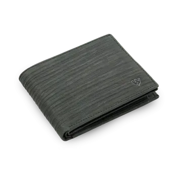 Peněženka Arwel Pánská kožená peněženka ve stylu BAMBOO 2 - česká výroba; černá