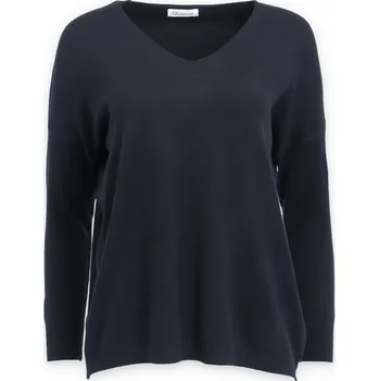 Dámský svetr Svetřík úplet Damod 6342 Over size barva: černá