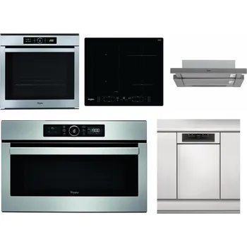 Set domácích spotřebičů WHIRLPOOL ABSOLUTE AKZM 8480 IX + WHIRLPOOL WL B8160 NE + WHIRLPOOL AKR 749/1 IX + WHIRLPOOL ABSOLUTE AMW 730 IX + WHIRLPOOL WSBO 3O34 PF X