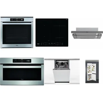 Set domácích spotřebičů WHIRLPOOL ABSOLUTE AKZM 8480 IX + WHIRLPOOL WL B8160 NE + WHIRLPOOL AKR 749/1 IX + WHIRLPOOL ABSOLUTE AMW 730 IX + WHIRLPOOL WSIO 3O34 PFE X + WHIRLPOOL ART 66112