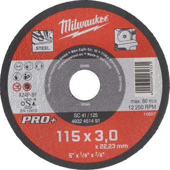 Příslušenství k nářadí MILWAUKEE CutWSC 41/115X3 PRO+ řezný kotouč, 1ks