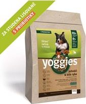 Yoggies, Jehnečí a bílá ryba, granule lisované za studena 20 kg + Fit kostičky Yoggies pro psy 2x47g