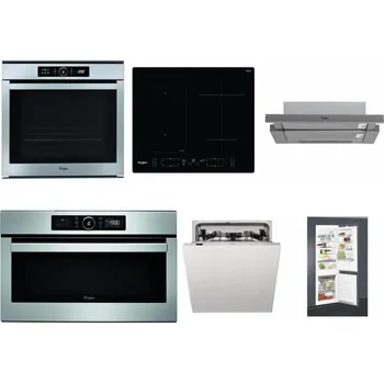 Set domácích spotřebičů WHIRLPOOL ABSOLUTE AKZM 8480 IX + WHIRLPOOL WL B8160 NE + WHIRLPOOL AKR 749/1 IX + WHIRLPOOL ABSOLUTE AMW 730 IX + WHIRLPOOL WIC 3C33 PFE + WHIRLPOOL ART 65031