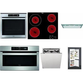 Set domácích spotřebičů WHIRLPOOL ABSOLUTE AKZM 8480 IX + WHIRLPOOL AKT 8130/NE + WHIRLPOOL AKR 650/1 IX + WHIRLPOOL ABSOLUTE AMW 730 IX + WHIRLPOOL WIO 3T133 PLE + WHIRLPOOL ART 65031