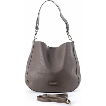 Kabelka David Jones Paris Středně velká moderní kabelka na rameno i crossbody David Jones CM6561 tmavěhnědá