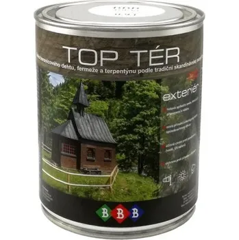 Olej na dřevo BBB TOP tér 0,9 l - tradiční směs dřevného dehtu, fermeže a terpentýnu BBB BARVY BBB TOP TER 000900