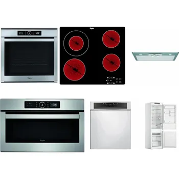 Set domácích spotřebičů WHIRLPOOL ABSOLUTE AKZM 8480 IX + WHIRLPOOL AKT 8130/NE + WHIRLPOOL AKR 650/1 IX + WHIRLPOOL ABSOLUTE AMW 730 IX + WHIRLPOOL WBC 3C34 PF X + WHIRLPOOL WHC18 T311