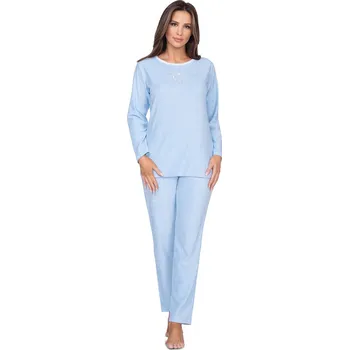 Dámské pyžamo Regina pyžamo froté 614 - sv. modrá, L (Dámské pyžamo dlouhé)