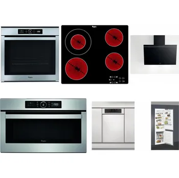Set domácích spotřebičů WHIRLPOOL ABSOLUTE AKZM 8480 IX + WHIRLPOOL AKT 8130/NE + WHIRLPOOL AKR 62F LT K + WHIRLPOOL ABSOLUTE AMW 730 IX + WHIRLPOOL WSBO 3O34 PF X + WHIRLPOOL ART 66112