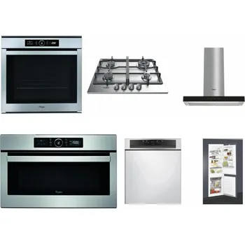 Set domácích spotřebičů WHIRLPOOL ABSOLUTE AKZM 8480 IX + WHIRLPOOL TKRL 661 IX EU + WHIRLPOOL WHBS 62F LT K + WHIRLPOOL ABSOLUTE AMW 730 IX + WHIRLPOOL WBC 3C34 PF X + WHIRLPOOL ART 65031