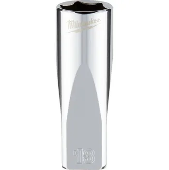 Gola hlavice MILWAUKEE Průmyslová hlavice 1/4" metrická, 13 mm, prodloužená