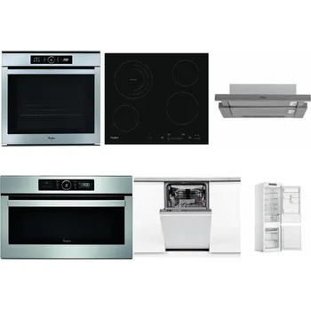 Set domácích spotřebičů WHIRLPOOL ABSOLUTE AKZM 8480 IX + WHIRLPOOL AKT 8900 BA + WHIRLPOOL AKR 749/1 IX + WHIRLPOOL ABSOLUTE AMW 730 IX + WHIRLPOOL WSIO 3O34 PFE X + WHIRLPOOL WHC18 T311