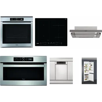 Set domácích spotřebičů WHIRLPOOL ABSOLUTE AKZM 8480 IX + WHIRLPOOL WL B8160 NE + WHIRLPOOL AKR 5390/1 IX + WHIRLPOOL ABSOLUTE AMW 730 IX + WHIRLPOOL WSBO 3O34 PF X + WHIRLPOOL ART 66112