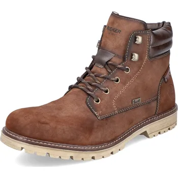 Pánská zimní obuv PÁNSKÉ KOTNÍKOVÉ BOTY RIEKER F3650-24 HNĚDÁ Barva: HNĚDÁ, Velikost: 41