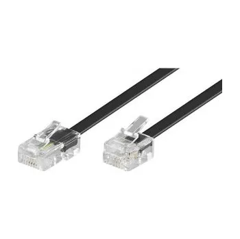 Síťový kabel Propojovací kabel RJ11 - RJ45 pro modemy černý 2,5m