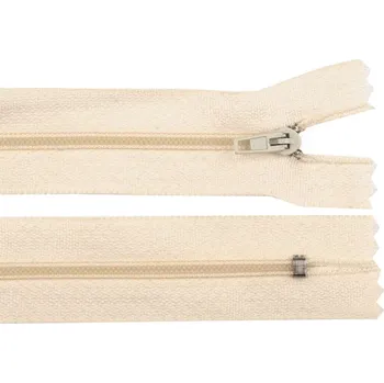 Zip Spirálový zip No 3 délka 45 cm pinlock, barva Krémová (103)