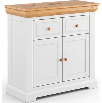 Komoda Malá dřevěná komoda Marone Elite 1 - bílá / přírodní