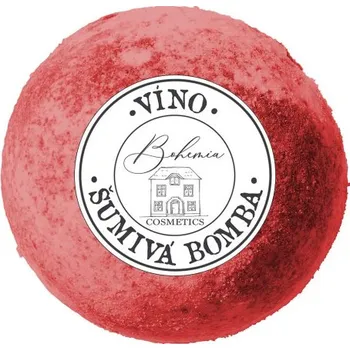 Koupelová sůl Bohemia Gifts Šumivá pěnivá koule 100g - Víno