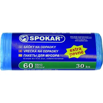 Pytle na odpadky SPOKAR Pytel na odpadky extra pevný 60 l 30 ks