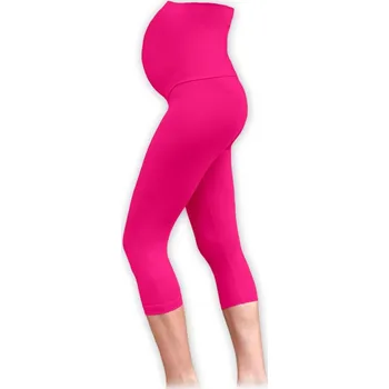 JOŽÁNEK Těhotenské legíny, 3/4, růžové S/M Barva: růžová, Velikost: S/M