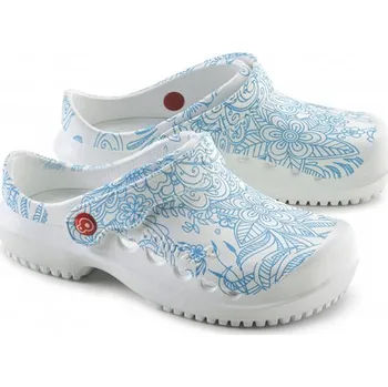 Dámská zdravotní obuv Schu´zz Protec dámská obuv 0132 bílá potisk mandala, Velikost 41