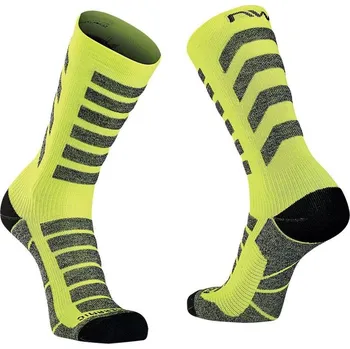 Pánské termoprádlo Northwave Husky Ceramic High Sock, Yellow Fluo Velikost L