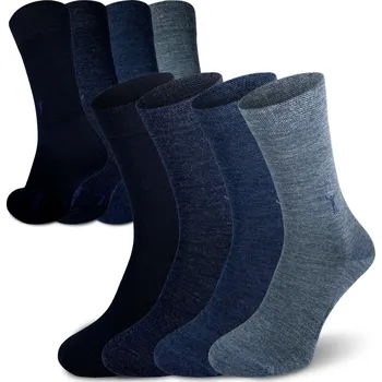 Pánské ponožky Northman Gunnar Merino ponožky 4-pack Velikost: 45-47 Modré Společenské Merino Ponožky (sada)