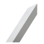 Ochranný roh zdiva z hliníkového plechu bílý (bílý ochranný roh 1m, 1,25m a 1,5m)