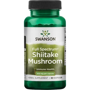Přírodní produkt Swanson Full Spectrum Shiitake Mushroom 500 mg 60 cps.